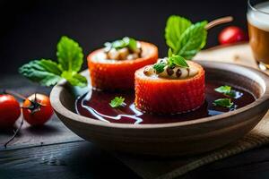 nourriture dans le cuisine. généré par ai photo