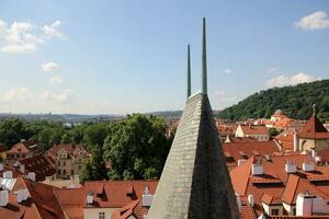 Prague tchèque république 18 06 2022 . Prague est le Capitale de le tchèque république, élongation le long de tous les deux banques de le vltava rivière. photo