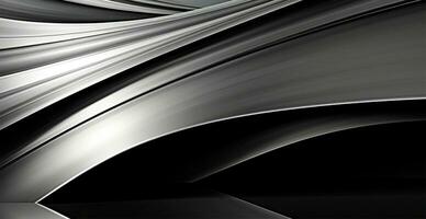 panoramique métal texture, acier argent Contexte - ai généré image photo