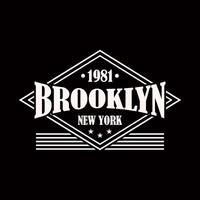 Brooklyn, Nouveau york typographie T-shirt conception, style collège Brooklyn Vêtements imprimer. illustration dans vecteur format, Etats-Unis typographie t chemise conception. photo