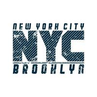 Brooklyn, Nouveau york typographie T-shirt conception, style collège Brooklyn Vêtements imprimer. illustration dans vecteur format, Etats-Unis typographie t chemise conception. photo