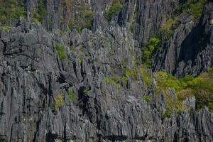 calcaire rochers sur le îles de le philippines photo