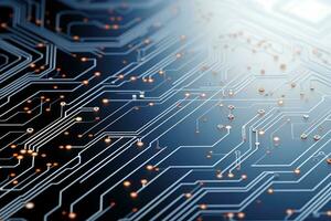 abstrait La technologie électronique circuit planche ai généré photo