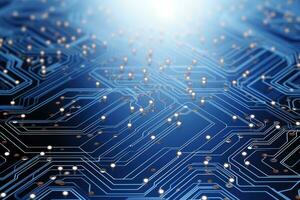 abstrait La technologie électronique circuit planche ai généré photo