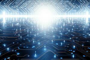 abstrait La technologie électronique circuit planche ai généré photo