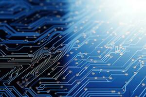 abstrait La technologie électronique circuit planche ai généré photo