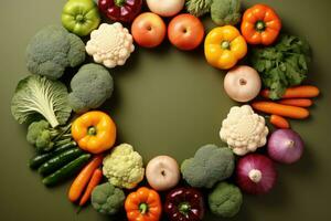 mélanger des légumes isolé avec pastel Contexte professionnel La publicité la photographie ai généré photo