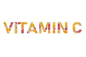 vitamine c écrite à partir d'agrumes photo