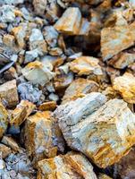 texture de la pierre et du sol sur le sol des montagnes rocheuses photo