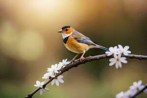 photo fond d'écran printemps, le oiseau, oiseau, oiseau, oiseau, oiseau, oiseau, oiseau,. généré par ai