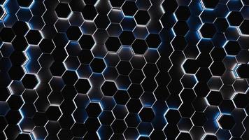 fond de grille hexagone abstrait futuriste 3d photo