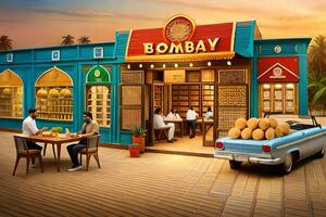 Bombay, l'Inde premier Indien restaurant, ouvre dans Nouveau york ville. généré par ai photo