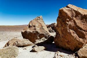 yerba buenas archéologique site - Chili. la grotte peintures - atacama désert. san pedro de atacama. photo