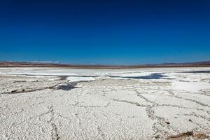 paysage de le caché baltinache lagunes - atacama désert - Chili. photo