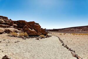 yerba buenas archéologique site - Chili. la grotte peintures - atacama désert. san pedro de atacama. photo