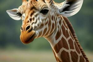 girafe. Contexte. ai génératif pro photo