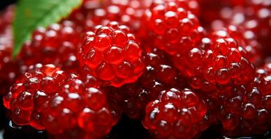 rouge caviar, Frais Fruit de mer - ai généré image photo