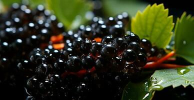 noir caviar, Frais Fruit de mer - ai généré image photo