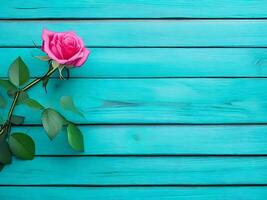 composition de botanique fleurs avec une en bois Contexte. ai génératif photo