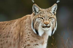Lynx animal chat fermer. produire ai photo