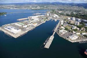 vue aérienne de Pearl Harbor photo