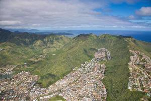 photo aérienne d'oahu hawaii