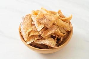 chips de taro croustillantes - collation photo