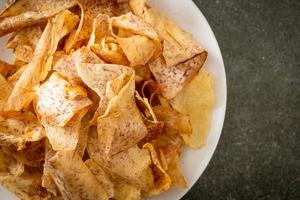 chips de taro croustillantes - collation photo