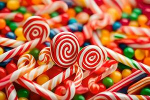 bonbons est une populaire sucré traiter. généré par ai photo