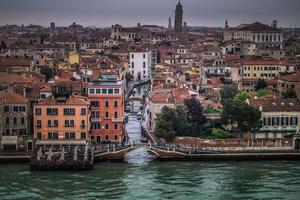 venise ville dans la lagune de la mer adriatique photo