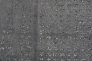 Tablettes de calligraphie dans la forêt de xian du musée des stèles de pierre, chine photo