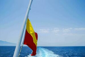 une bateau drapeau photo