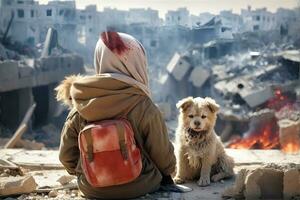 événements de guerre victimes cette la gauche chagrin tout plus de le monde, ai génératif, photo