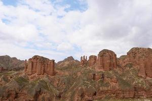 zone pittoresque de binggou danxia dans la province de sunan zhangye gansu, en chine. photo