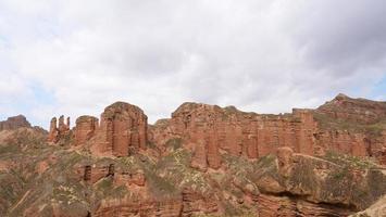 zone pittoresque de binggou danxia dans la province de sunan zhangye gansu, en chine. photo