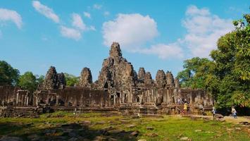 temple bayon dans le complexe d'angkor wat, siem reap cambodge
