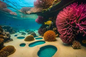 le génial barrière récif, Australie. généré par ai photo