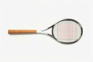 une tennis raquette isolé sur une blanc Contexte. ai généré photo