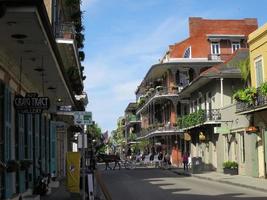 Bourbon Street dans le quartier français de la Nouvelle-Orléans, Louisiane photo