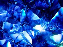 bleu cristal Contexte avec diamants. 3d illustration photo