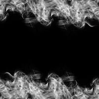 abstrait fumée Cadre sur noir Contexte photo