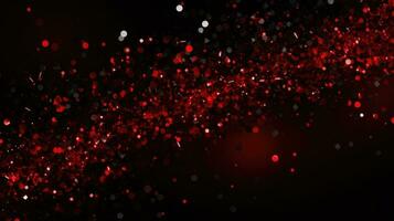 rouge et noir briller - bokeh abstrait Contexte et texture ai génératif photo