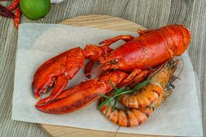 homard et crevettes photo