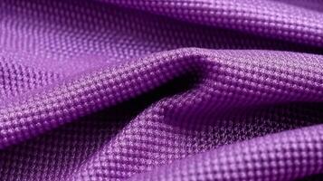 violet football en tissu texture avec air engrener. tenue de sport Contexte photo