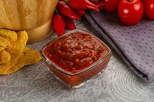 épicé mexicain sauce salsa tremper photo