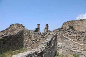 Les ruines de l'ancienne ville de Pompéi Italie photo