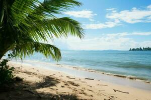 Pattaya exotique charme paumes et une tropical plage dans Thaïlande ai généré photo