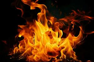 flamme texture brûlant Matériel toile de fond, une ardent flamber et torche ai généré photo