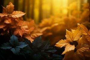automnes riches tapisserie de couleurs crée une captivant tomber feuillage ai généré photo