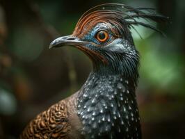 lyrebird oiseau portrait ai généré photo